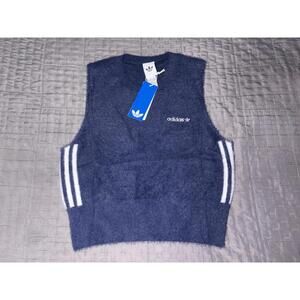 adidas Originals Fluffy Knitted Vest Women's Lifestyle Casual Top JY2842